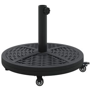 vidaXL Parasol Base Art Deco Black &Oslash; 45 x 39.5 cm Iron