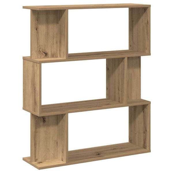 vidaXL Book Cabinet Artisan Oak 80x24x96 cm Engineered Wood
