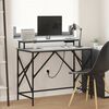 vidaXL Desk with Shelf Grey Sonoma 100 x 50 x 86.5 cm Engineered Wood