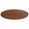 vidaXL Round Table Top Dark Brown &Oslash;60x1.5 cm Treated Solid Wood Oak