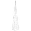vidaXL Acrylic Decorative LED Light Cone Cold White 120 cm