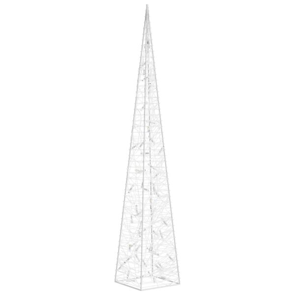 vidaXL Acrylic Decorative LED Light Cone Cold White 120 cm