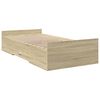 vidaXL Bed Frame with Drawers without Mattress Sonoma Oak 90x200 cm
