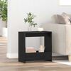 vidaXL Side Table Black Oak 50 x 26 x 50 cm Engineered Wood