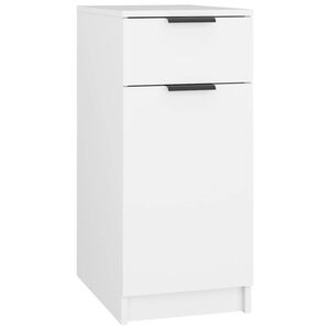 vidaXL Desk Cabinet White 33,5x50x75 cm Engineered Wood
