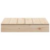 vidaXL Sandpit with Cover 111x111x19.5 cm Solid Wood Pine