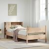 vidaXL Bed Frame without Mattress 90x190 cm Single Solid Wood Pine
