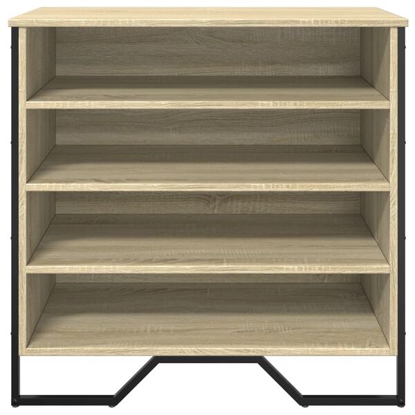 vidaXL Shoe Cabinet Sonoma Oak 80x38x78 cm Engineered Wood