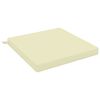 vidaXL Seat Cushions SOEST 100% Polyester Cream 60 x 60 x 7 cm