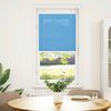 vidaXL Pleated Blind Blue 65x100 cm Fabric Width 64.4 cm Polyester