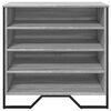 vidaXL Shoe Cabinet Grey Sonoma 80x38x78 cm Engineered Wood
