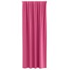 vidaXL Blackout Curtains with Rings 2 pcs Bright Pink 260 x 140 cm
