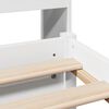 vidaXL Bookcase Bed without Mattress White 140x200cm Solid Wood Pine