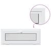 vidaXL Basement Window Internal Colour White RISOR 110 x 45 cm