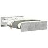 vidaXL Bed Frame without Mattress Concrete Grey 120x200 cm