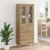 vidaXL Highboard with Drawer Artisan Oak 69.5 x 34 x 180 cm