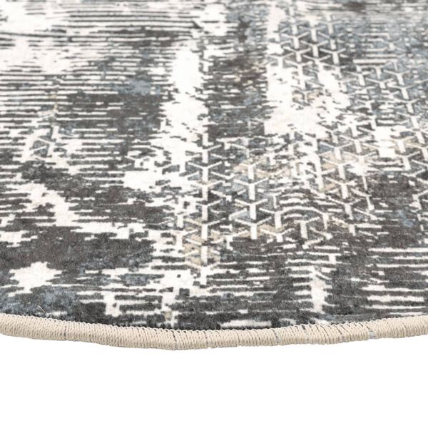 vidaXL Rug Washable Multicolour Ø 120 cm Anti Slip