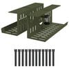 vidaXL Under Desk Cable Management Tray 2 pcs Olive Green