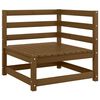 vidaXL Garden Corner Sofas 2 pcs Honey Brown Solid Wood Pine