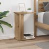 vidaXL End Table Artisan Oak 35 x 25 x 50 cm Engineered Wood