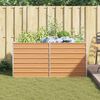 vidaXL Garden Raised Bed 160x80x77 cm Galvanized Steel Silver
