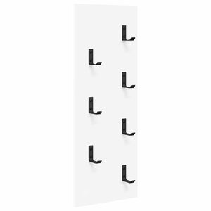 vidaXL Wall-Mounted Coat Rack White 30 x 1.5 x 80 cm Engineered wood