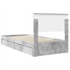 vidaXL Storage Bed Concrete Grey 75 x 190 cm Engineered Wood