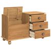 vidaXL Storage Bench ASKIM Brown 100 x 39 x 62 cm Solid Pine Wood