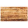vidaXL Table Top 110x70x2.5 cm Rectangular Solid Wood Rough Mango