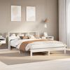 vidaXL Bed Frame without Mattress White 140x200 cm Solid Wood Pine