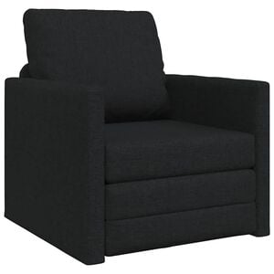 vidaXL Sofa Bed Black 74 x 77 x 81 cm Fabric