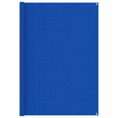 vidaXL Tent Carpet 200x400 cm Blue HDPE