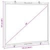 vidaXL Projection Screen Wall-Hanging 60 Inch 4:3