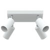 vidaXL Ceiling Spotlight White 26 x 26 x 16.5 cm Steel