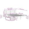 vidaXL Bed Frame with Drawers without Mattress White 120x190 cm Small Double