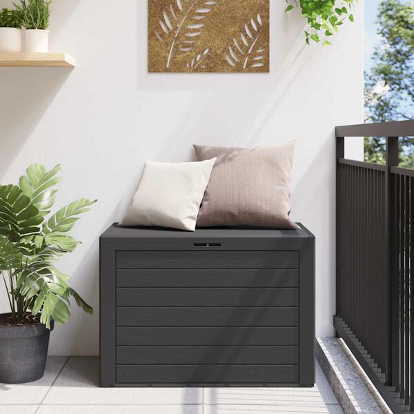 vidaXL Garden Storage Box Anthracite 78x44x55 cm