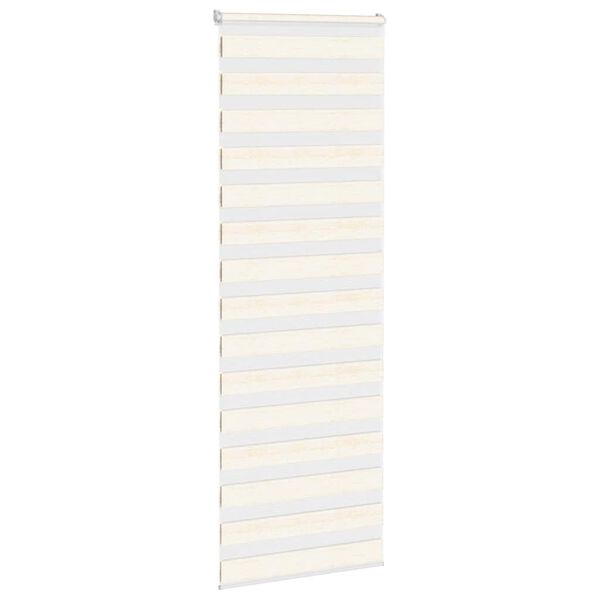 vidaXL Zebra Blind Marble Beige 80x230 cm Fabric Width 75.9 cm Polyester