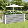 vidaXL Planter Light Grey 195 x 50 x 77 cm Galvanised Steel