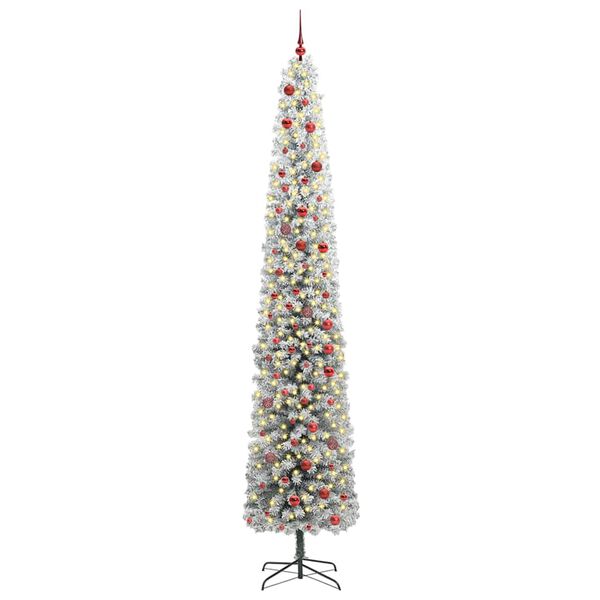 vidaXL Artificial Christmas Tree with 300 LEDs with Stand Green 300 cm
