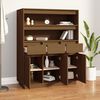 vidaXL Highboard Honey Brown 89x40x116.5 cm Solid Wood Pine