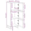 vidaXL Highboard with Storage Brown 90 x 33 x 75 cm Solid Mango Wood