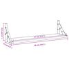 vidaXL Wall Shelves 2 pcs Smoked Oak 60x15x15.5 cm