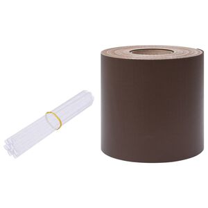 vidaXL Privacy Strip PVC 35x0.19 m Brown