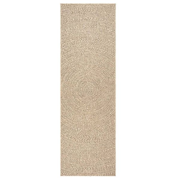 vidaXL Rug ZIZUR 80x200 cm Jute Look Indoor and Outdoor