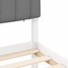 vidaXL Bed Frame with Upholstered Headboard Light Grey 180 x 200 cm