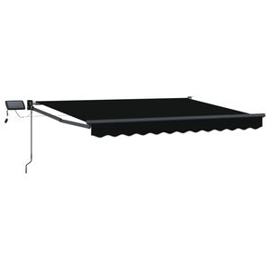 vidaXL Manual Retractable Awning with LEDs 3 x 2.5 m