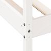 vidaXL Day Bed without Mattress White 75x190 cm Small Single Solid Wood Pine