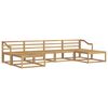 vidaXL Outdoor Sofa Set 6 pcs White Solid Acacia Wood