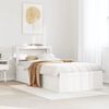 vidaXL Bed Frame with Headboard White 90x200 cm Solid Wood Pine
