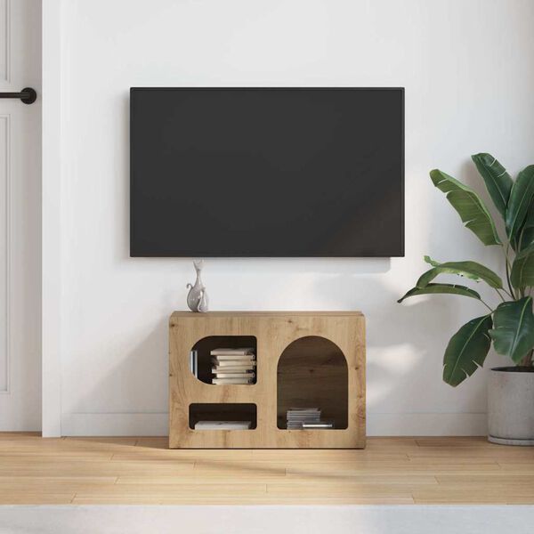 vidaXL TV Cabinet Artisan Oak 60 x 35 x 40 cm Engineered Wood